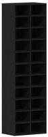 vidaXL Schuhschrank Schwarz Eichen-Optik 54x34x183 cm Holzwerkstoff