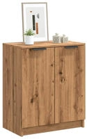 vidaXL Schuhschrank Artisan-Eiche 59x35x70 cm Holzwerkstoff