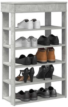 vidaXL Schuhregal Wandmontage Altholz-Optik 80x18x90 cm Holzwerkstoff