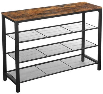 Vasagle Schuhregal SchuhAblagen Metallgestell Vintage 30x72x100 cm