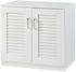 en.casa Schuhschrank Løten Schrank mit drei Ablagen 63x36x62cm Weiß