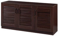 [en.casa] - Schuhschrank L&oslash;ten 125x36x62cm Wenge