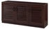 en.casa Schuhschrank Løten Schrank mit sechs Ablagen 125x36x62cm Wenge