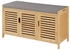 en.casa Schuhbank Selk Schuhschrank mit Sitzfläche 50x90x35cm Bambus