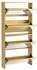 en.casa Schuhschrank Vogar mit 4 verspiegelten Türen 134x63x17 cm Eichenoptik