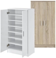 Schuhschrank Notribontaa 108x55x35 cm Sonoma-Eicheoptik [en.casa]