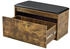 en.casa Schuhbank Degerfors mit Schublade 80x39x45 cm Eiche/Schwarz