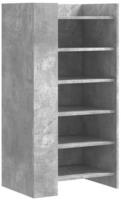 vidaXL Schuhschrank Betongrau 52x37,5x100 cm Holzwerkstoff