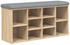 vidaXL Sitzbank Schuhbank Sonoma-Eiche 102x32x50 cm Holzwerkstoff Sonoma Eiche
