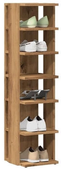 vidaXL Schuhregal Artisan-Eiche 28x27x102 cm Holzwerkstoff Eiche