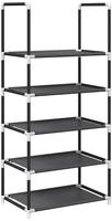 vidaXL Schuhregal 5 Ebenen Schwarz 44x28x94 cm Vliesstoff
