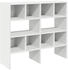 vidaXL Kleiderständer Schuhregale Stapelbar Betongrau 89,5x30x40 cm (2 St), Betongrau