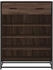 vidaXL Schuhregal Betongrau 80x25x100 cm Holzwerkstoff