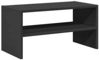 vidaXL Schuhregal Stapelbar Schwarze Eiche 60x30x30,5 cm