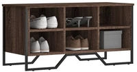vidaXL Schuhregal Braun Eichen-Optik 90x38x45,5 Holzwerkstoff