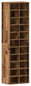 vidaXL Schuhregal Betongrau 74,5x37,5x100 cm Holzwerkstoff Betongrau