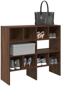 vidaXL Schuhregal Schwarz 80x25x61,5 cm Holzwerkstoff