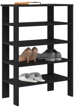 vidaXL Schuhregal Eichen-Optik 48x38x97,5 cm Holzwerkstoff 10-tlg. braun