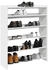 vidaXL Schuhregal Schwarz Eichen-Optik 29,5x34x76 cm Holzwerkstoff