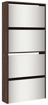 vidaXL Schuhregal Eichen-Optik 80x38x78 cm Holzwerkstoff braun