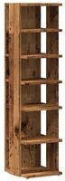 vidaXL Schuhschrank Altholz-Optik 28x27x102 cm Holzwerkstoff