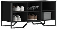 vidaXL Schuhregal Schwarz 90x38x45,5 cm Holzwerkstoff