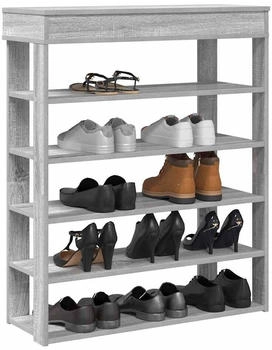 vidaXL Sitzbank Schuhbank R&auml;uchereiche 100x40x53,5 cm Holzwerkstoff / Metall