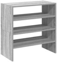 vidaXL Schuhregale 2 Stk. Stapelbar Grau Sonoma 60x30x30,5 cm