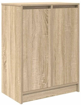 vidaXL Schuhregal Betongrau 57x34x76 cm Holzwerkstoff