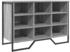 vidaXL Schuhregal Schuhbank 110x35x45 cm Massivholz / Eisen