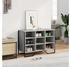 vidaXL Schuhregal Schuhbank 110x35x45 cm Massivholz / Eisen