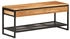 vidaXL Schuhregal Schuhbank 110x35x51 cm Raues Massivholz, 1-tlg.
