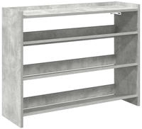 vidaXL Schuhregal Betongrau 80x25x62 cm Holzwerkstoff