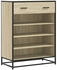 vidaXL Schuhregal Grau Sonoma 61x32x105 cm Holzwerkstoff Grau Sonoma