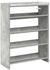 vidaXL Schuhregal Artisan-Eiche 80x25x100 cm Holzwerkstoff