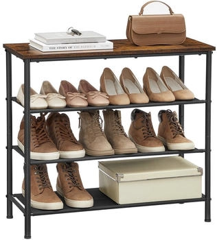 Vasagle Schuhregal mit 5 Ebenen schmal 30x71x75 cm