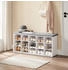 Vasagle Schuhbank / Schuhregal mit 15 Fächern 105x30x48 cm weiß