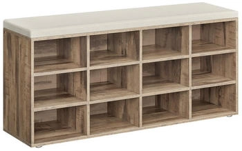 Vasagle Schuhbank / Schuhregal mit 12 Fächern 30,3x104x48cm Kamelbraun