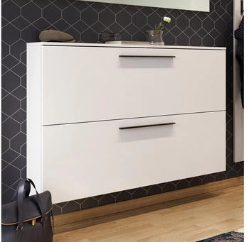 Lomado Schuhschrank UTRERA-01 für schmalen weiß 140/85/19 cm