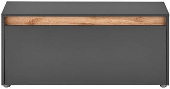 Lomado Schuhbank CRISP-61 anthrazit mit Wotan Eiche Nb 1 Klappe, 100 cm breit
