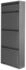 en.casa Schuhschrank Sokndal Schuhkipper mit 3+1 Kippfächern 118x50x15 cm Grau