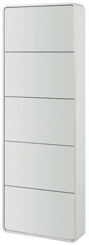 en.casa Schuhkipper Aure Weiß mit 5 Klappen für 10 Paar Schuhe 180x63x20 cm Weiß