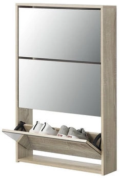 en.casa Schuhkipper (1 St) Lund Sonoma-Eiche 63x103x17 cm