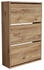 en.casa Schuhschrank Aurskog mit Kipptüren 110x73 5x24cm Eiche eiche