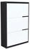 en.casa Schuhschrank Aurskog mit Kipptüren 110x73 5x24cm Anthrazit/Weiß anthrazit/weiß