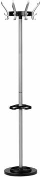 Unilux Garderobenständer Cypres 100340640 silber mit 24 Haken 170x34cm