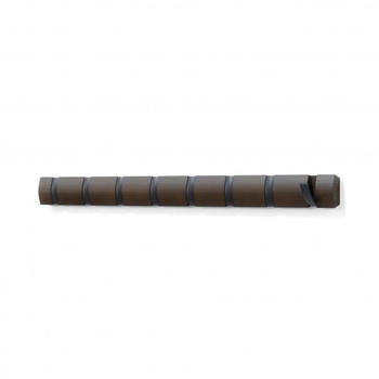 Umbra Kleiderhaken Flip 8, 318858-048, klappbar, walnuss Holz Hakenleiste mit 8 Haken