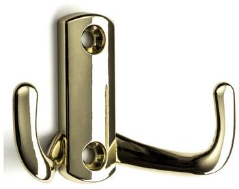 Sotech Kleiderhaken Julie 117395, kurz, Messingoptik / gold, 2 Haken