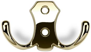 Sotech Kleiderhaken Lena 114443, kurz, Messingoptik / gold, 2 Haken
