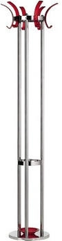 Alco Garderobenständer 2872-12 silber mit 12 Haken 174x42cm